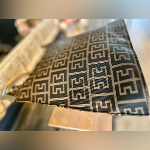 Designer Vintage Shoulder Bag Vachetta Leather & Coated Canvas - Picture 15 of 16